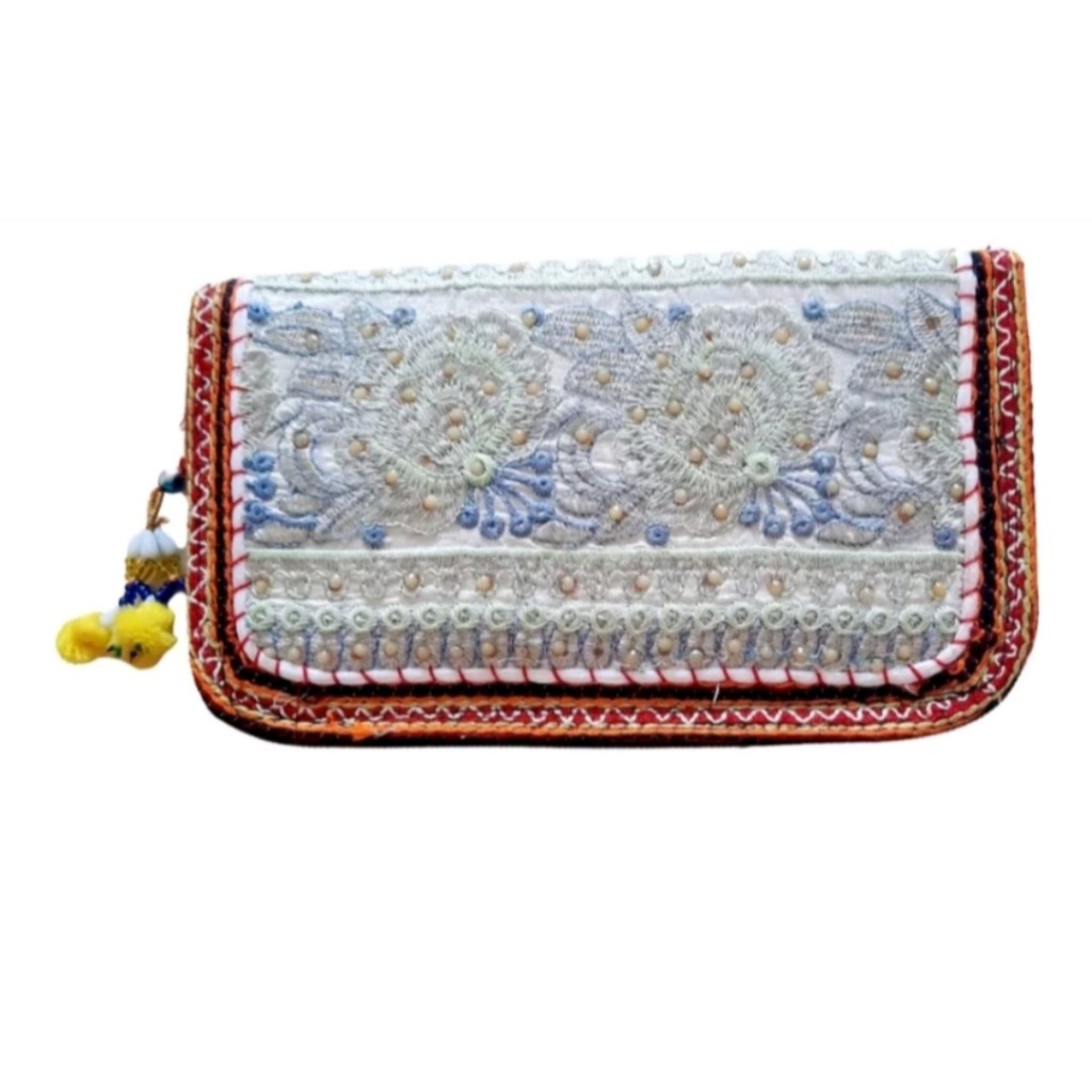 Clutch carteira indiana bordadas a mão importadas