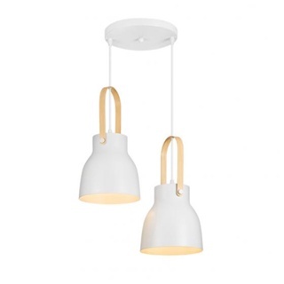 Lustre Luminária Pendente Cônico Duplo Foco E27 19cm - Elgin em Oferta na Shopee