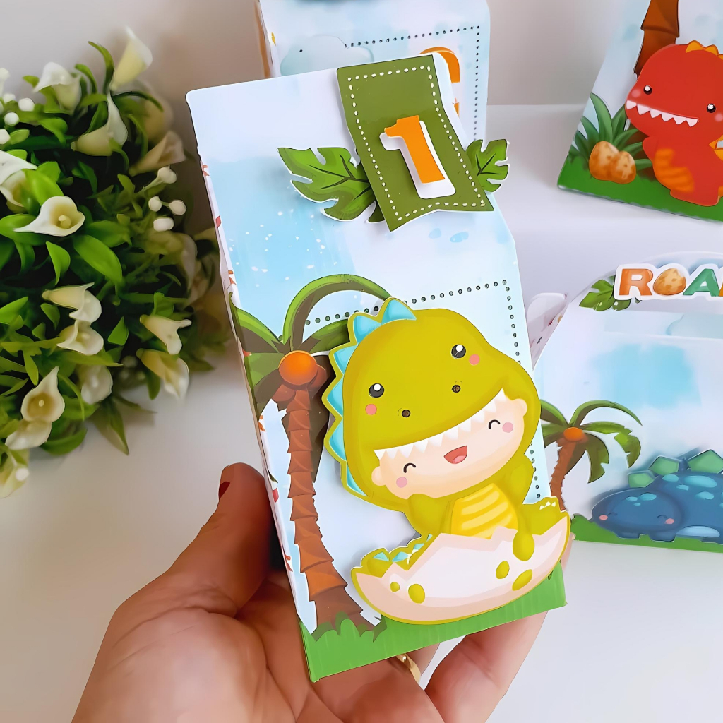 Kit Festa personalizada Dino Baby / Aniversário / Personalizados / Lembrancinhas  dinossauro /