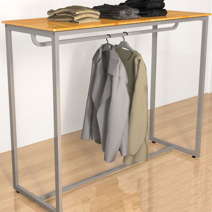 Balcão Industrial com Cabideiro, balcão arara em Oferta na Shopee