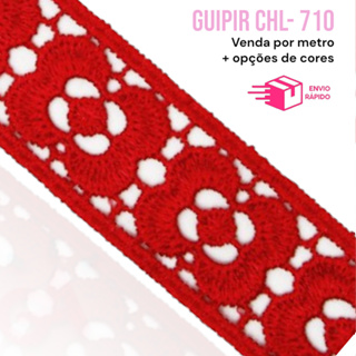 Renda de Guipir CHL 710- 3,1cm-  Por metro em Oferta na Shopee