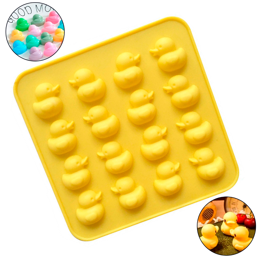 Forma Molde Doce Gelatina Decoração Biscuit Pato Patinho Doce Bombom Gelo Goma Pasta Americana Bolo Resina Artesanato