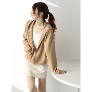 Blusa Moletom Com Ziper Liso Canguru com Capuz Feminina em Oferta na Shopee