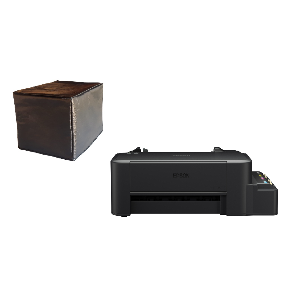 Capa Para Impressora Epson Ecotank L120 Em Corino Preto De Qualidade