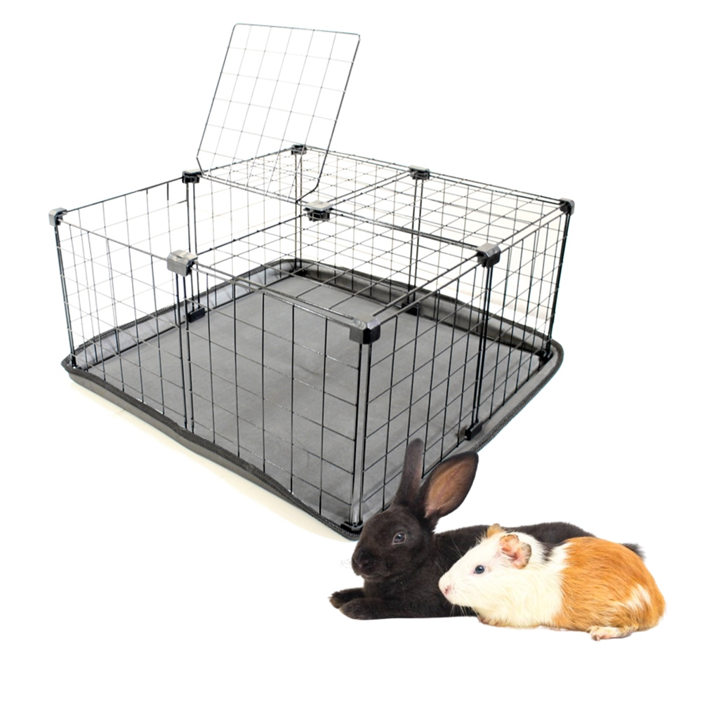 Cercado para Porquinho da Índia Gaiola para Coelho 60x60cm Cercadinho Pet com Bandeja Higiênica em Oferta na Shopee