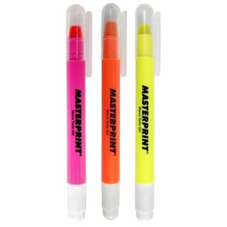 Caneta Marca Texto em Gel Colorido (Amarelo, Laranja e Rosa) (Unidade e Kit) - Masterprint em Oferta na Shopee