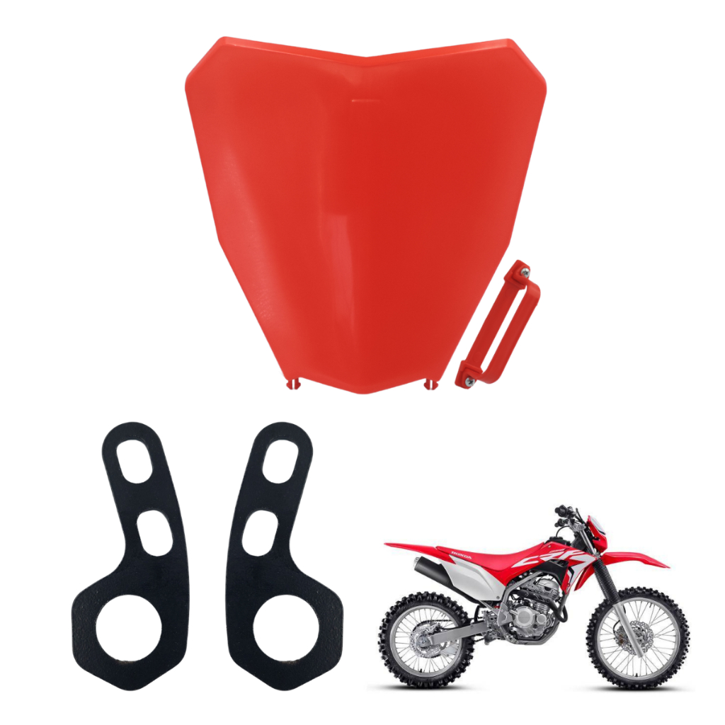 Brinco para Transporte Moto Gancho CRF250f + Number Plate Frontal Trilha Honda CRF 300F