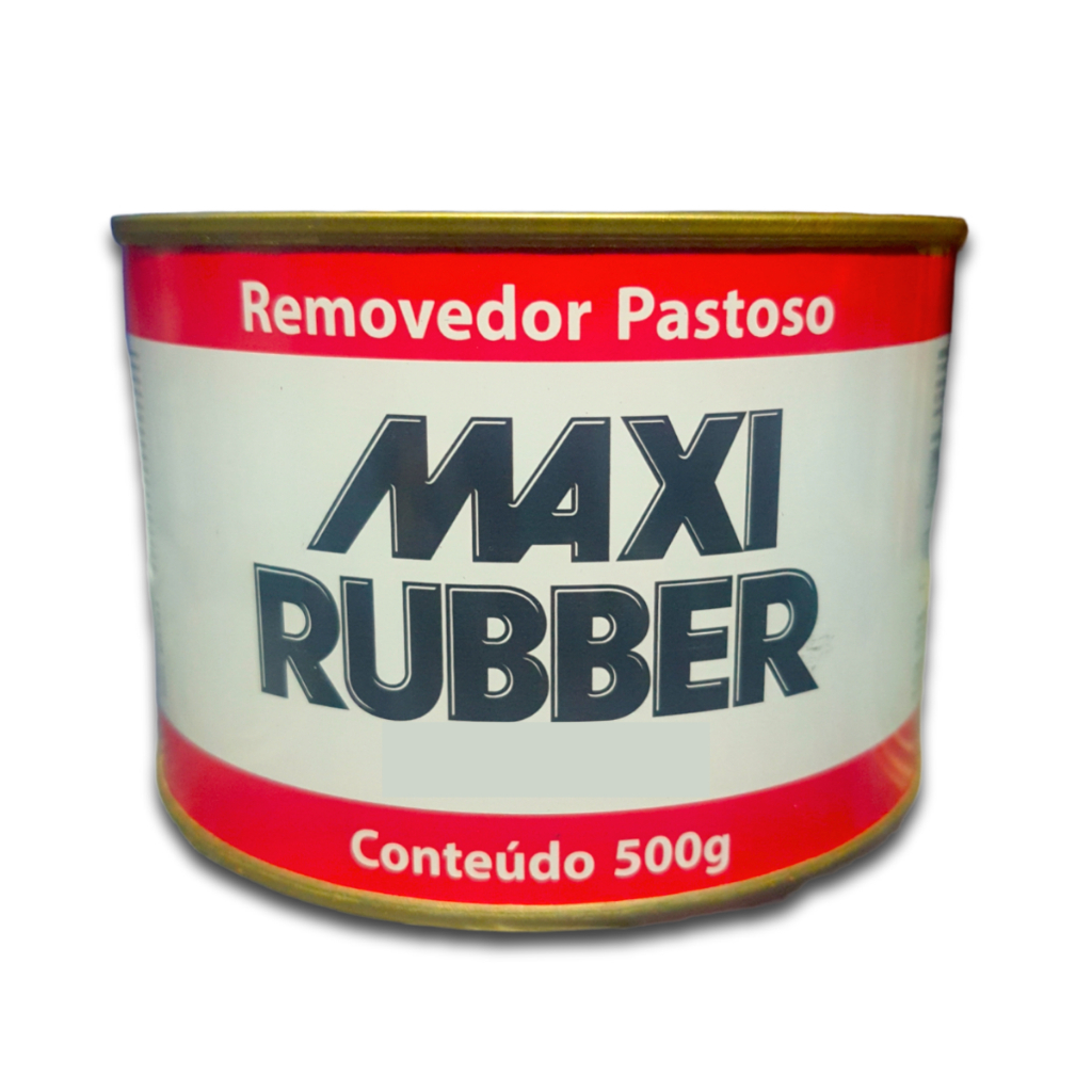 Removedor Pastoso Maxi Rubber 500ml Limpeza Sujeira Residuos Removedor De Tintas