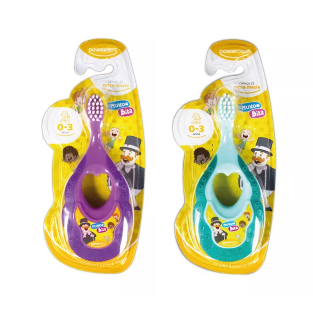 Escova de dente Infantil  0 a 3 anos mundo bita (2445)