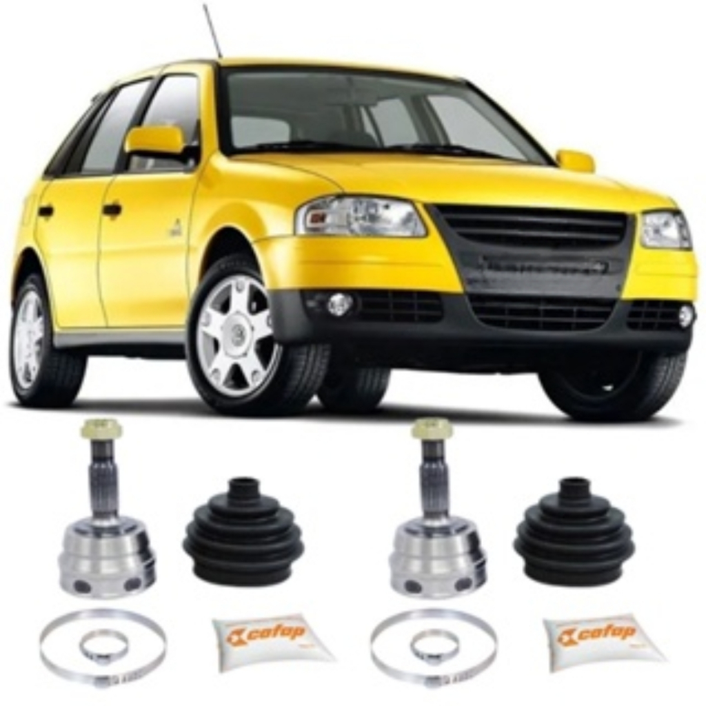 PAR JUNTA HOMOCINETICA LADO RODA FOX 1.0 2004 A 2008 GOL 1.0 1997 A 2012 SAVEIRO VOYAGE 1987 A 1995