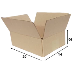 100 Caixas 20x14x06cm padrão correio tipo Pac,Sedex modelo maleta
