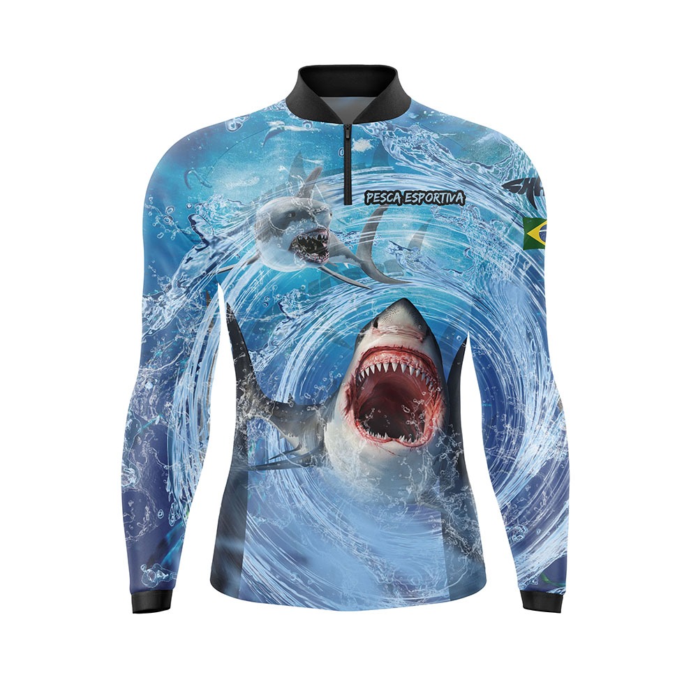 Camisa Camiseta Blusa Pesca Pirata Com Proteção Uv50  Camiseta Confeccionada em tecido MICRO DRY, uma modalidade de DRYFIT de alto padrão e desempenho, proporcionada para você pescador: O tecido elástico MICRO DRY protege sua pele dos raios nocivos do sol
