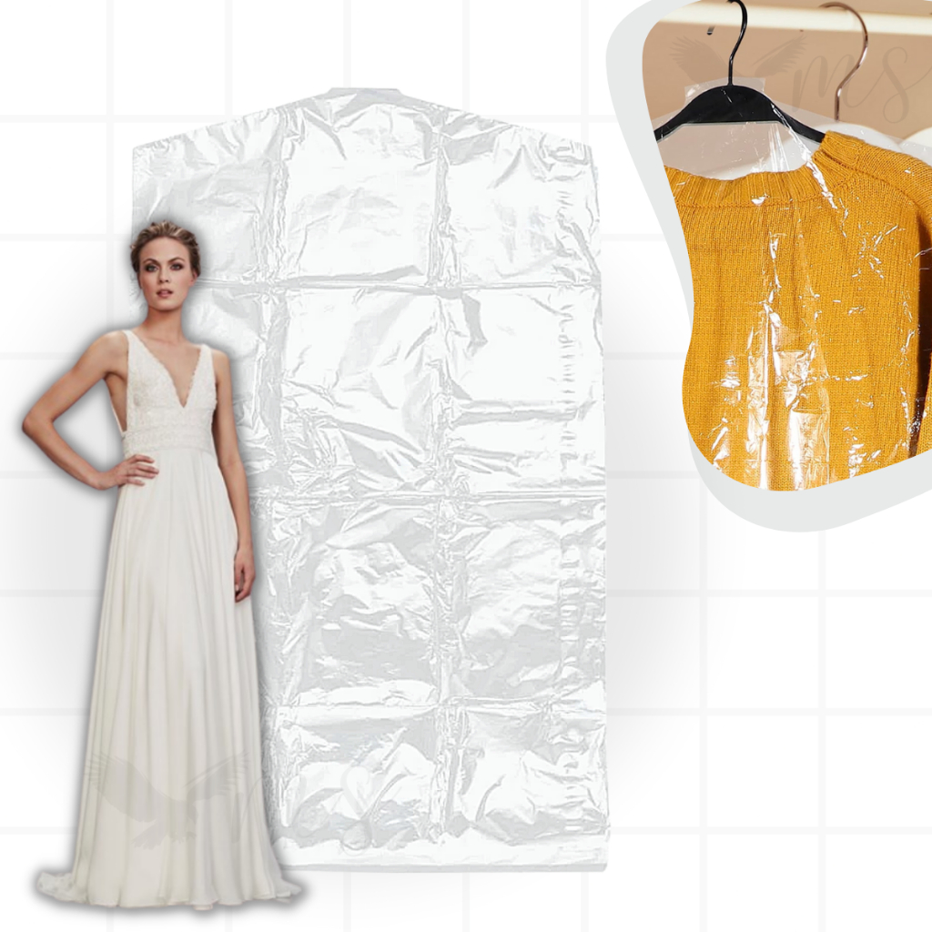 Kit 10 Sacos De Lavanderia Para Vestido Longo Grande 60x180