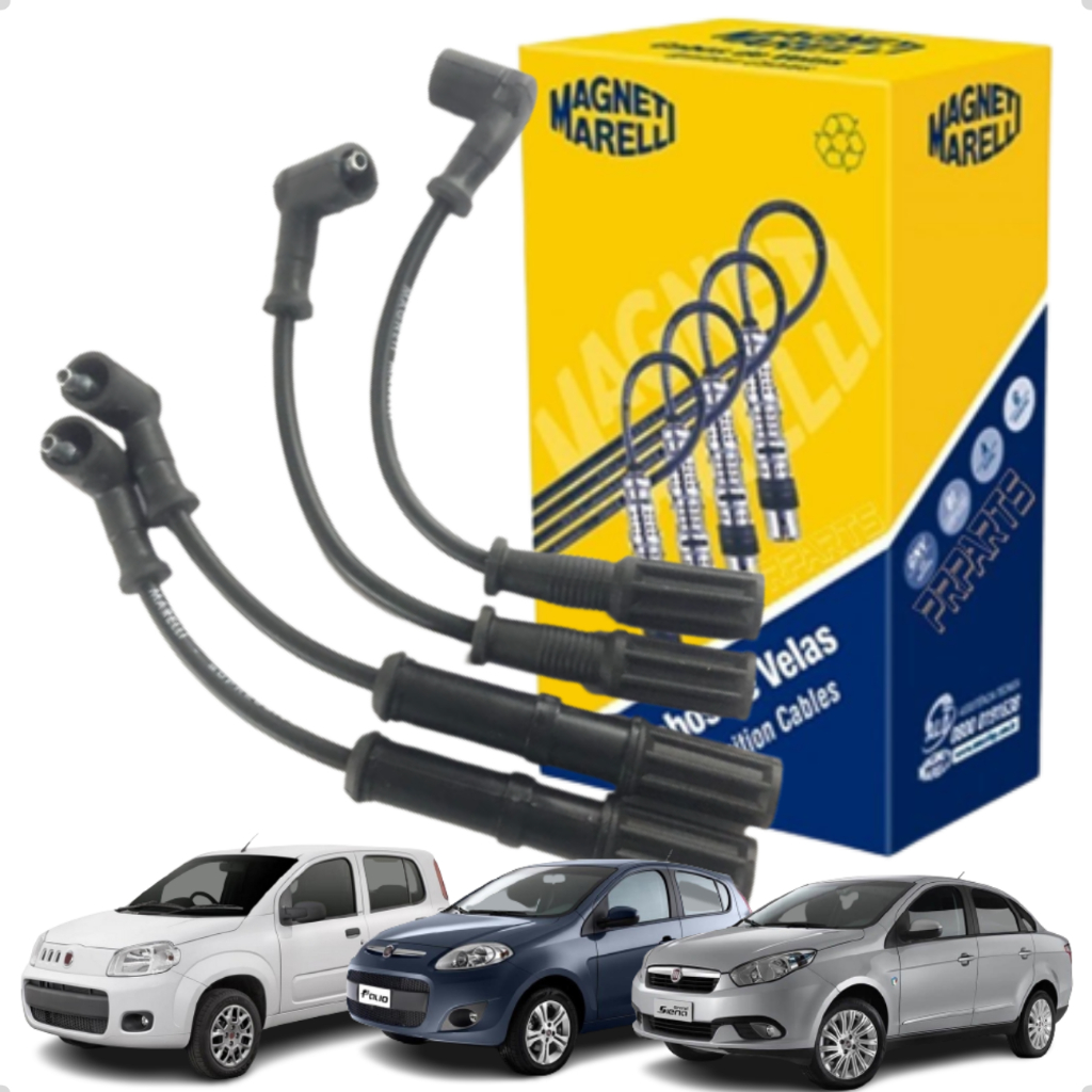 Kit Jogo Cabo De Vela Original Magneti Marelli Fiat Uno Palio Grand Siena 500 Fire em Oferta na Shopee
