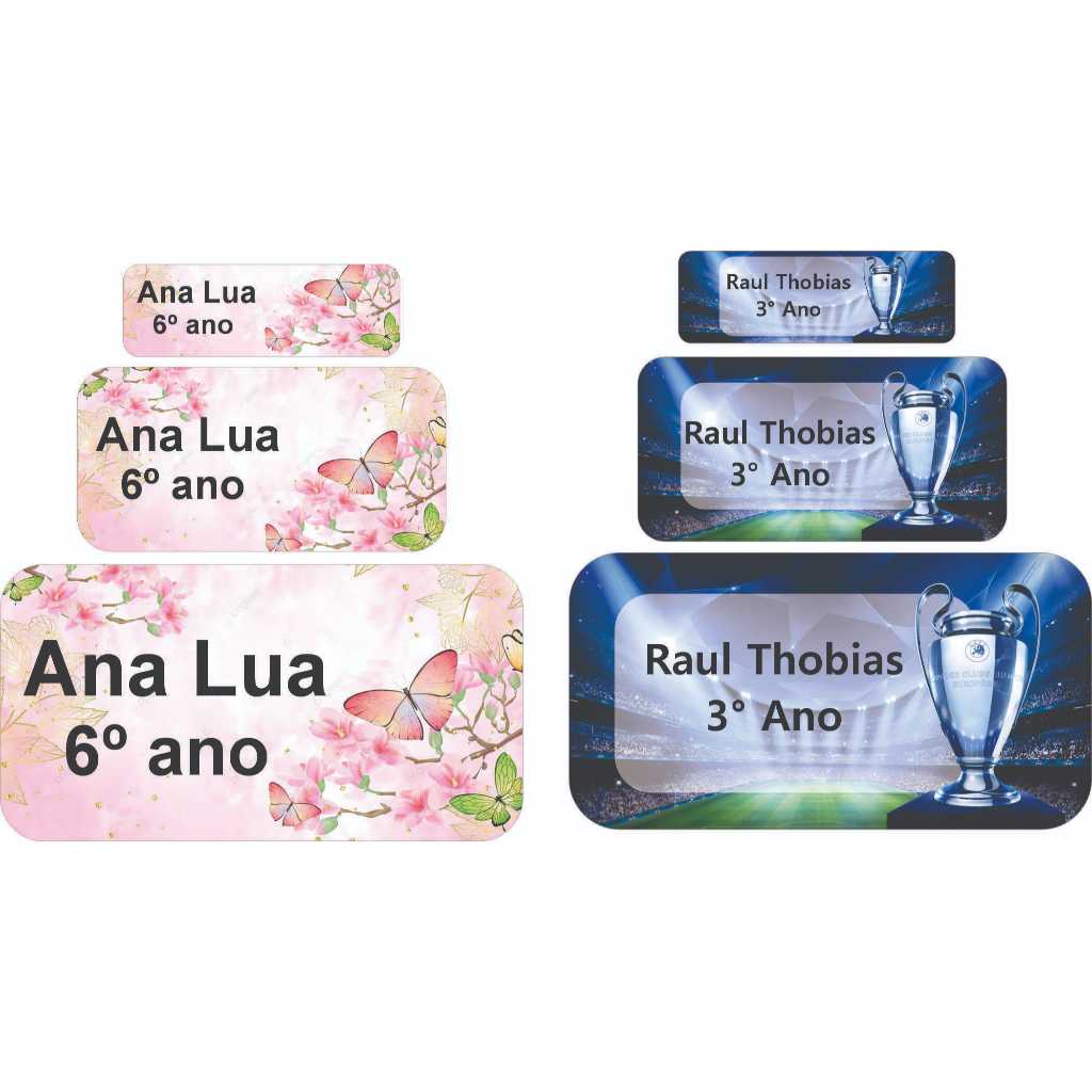 82 Etiquetas escolares em Vinil a prova da Água. em Oferta na Shopee