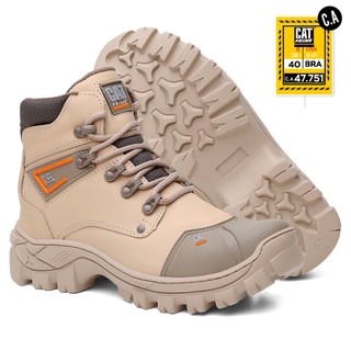 Bota Coturno Material Nobre Palmilha Conforto em Gel Bico PVC CATPRIIME Original com CA 47.751