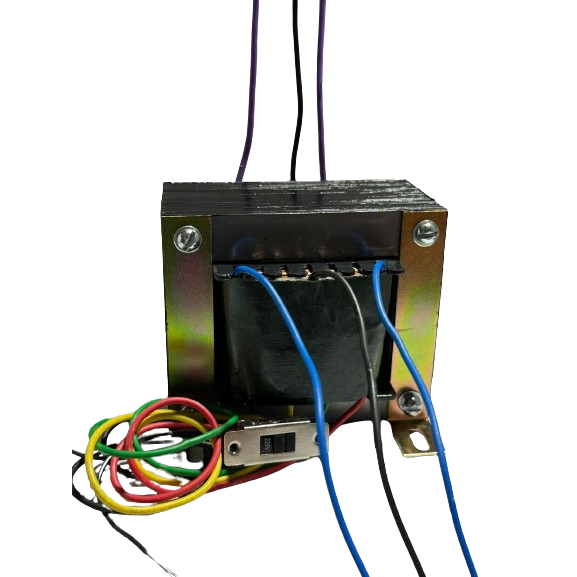 TRANSFORMADOR 40+40V COM AUXILIAR 13+13V 7 AMPERES ( 110+110V ) COM CHAVE SELETORA