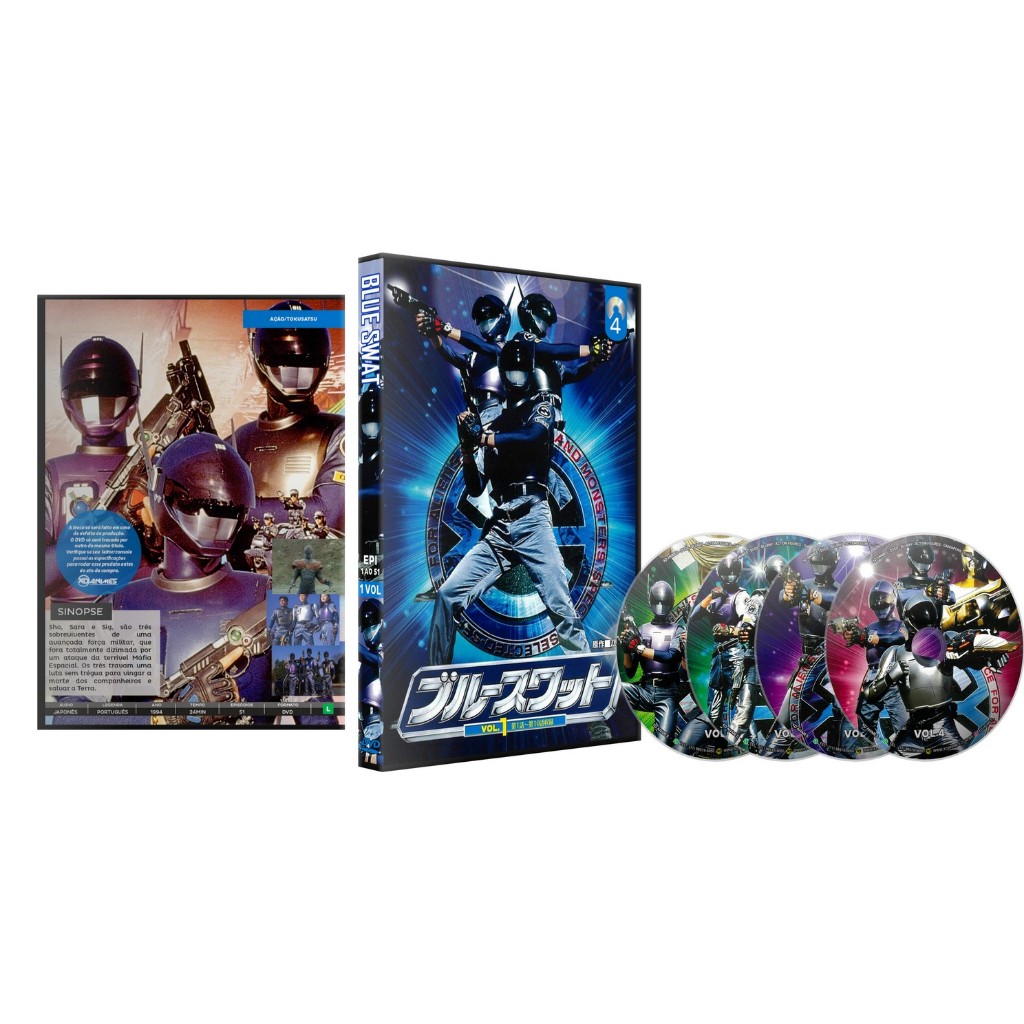 Dvd Blue Swat Série Completa Tokusatsu