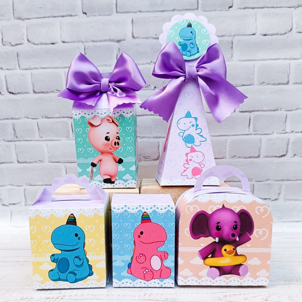 Kit Personalizados Baby Tube  - Turma Tube Lembrancinha para Festa - PEGUE E MONTE
