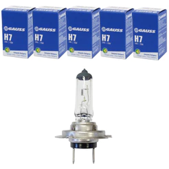 Kit com 5 Lâmpadas Farol H7 24V 70W