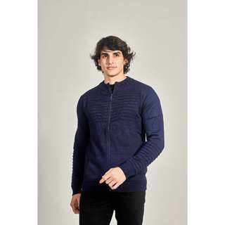 Suéter Detalhado Masculino Com Zíper em Oferta na Shopee