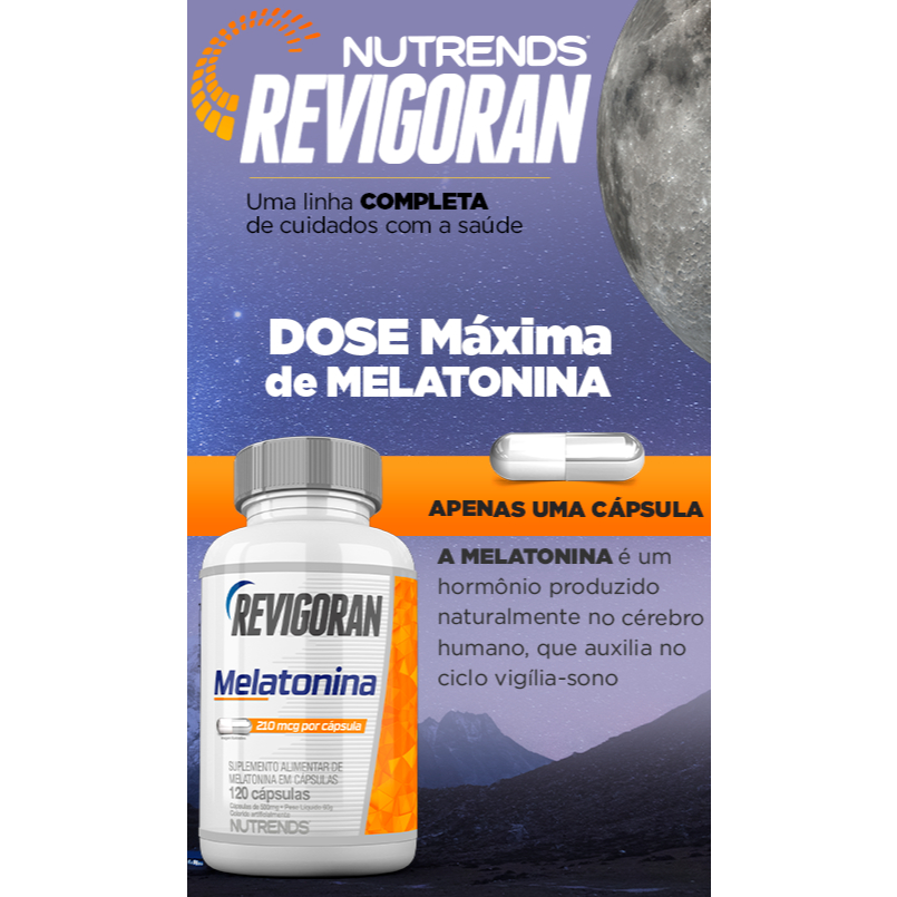 Melatonina 210mcg - Sono - 120 Cápsulas — imagem 2 de 2