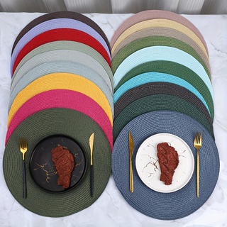 Jogo Americano 4 Unidades Redondo Jantar para Mesa Posta, Descanso de Prato em Oferta na Shopee