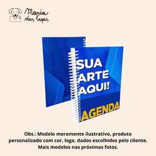 Agenda Personalizada Capa Dura Espiral Miolo Personalizado