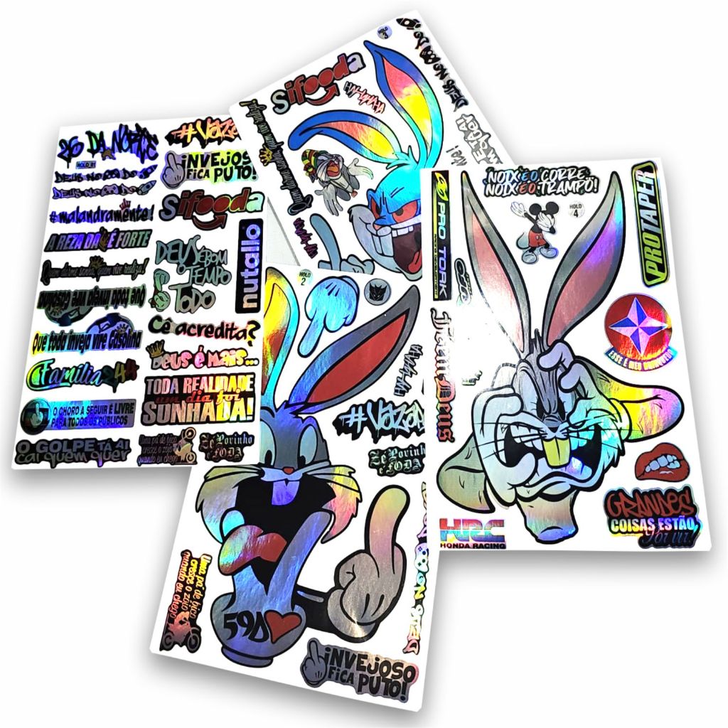 Adesivo Holográfico 'Camaleão' Tipo Cartela 30x20cm Colante em Oferta na Shopee