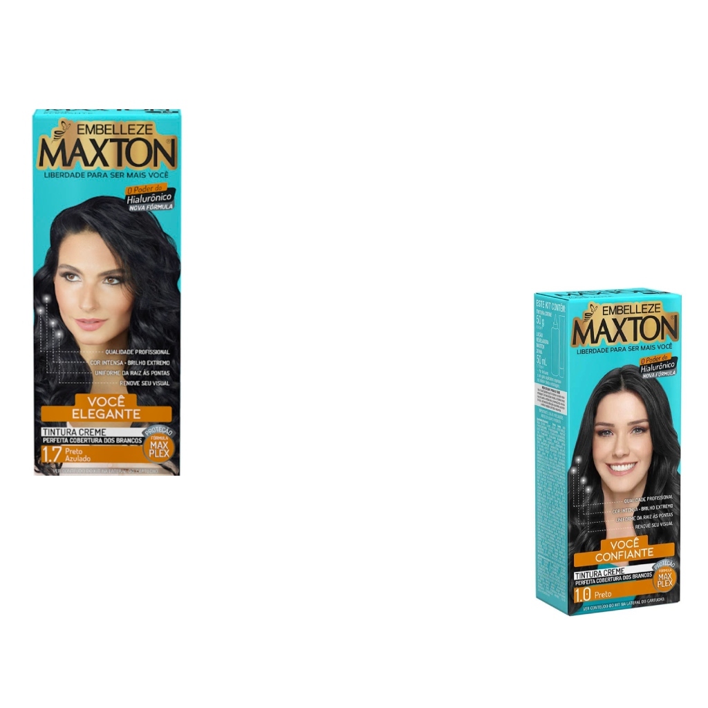 Tinta Para Cabelo Maxton Kit Com 2 Unidade em Oferta na Shopee