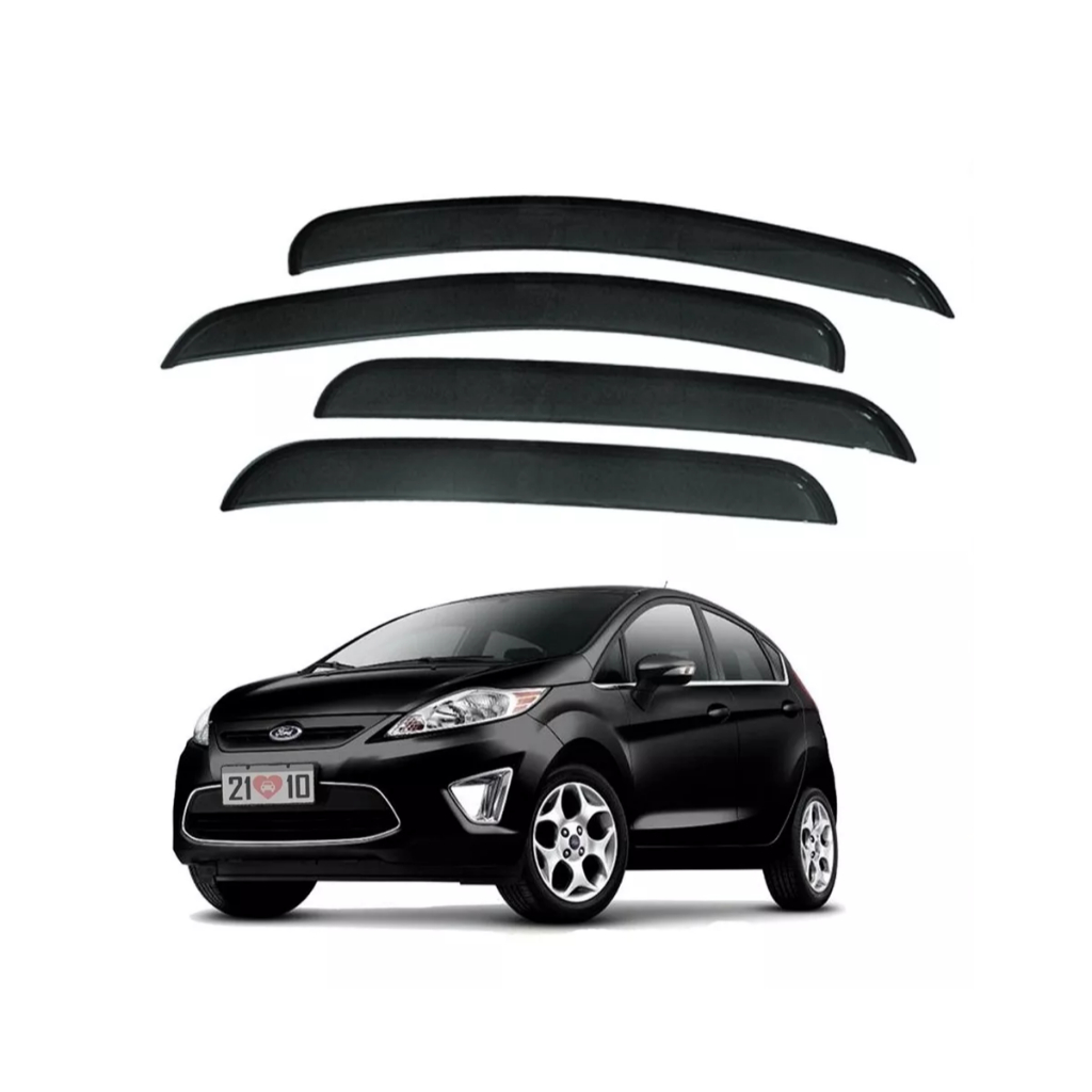 Calha De Chuva Ford New Fiesta Hatch 2011 A 2019 4 Portas em Oferta na Shopee