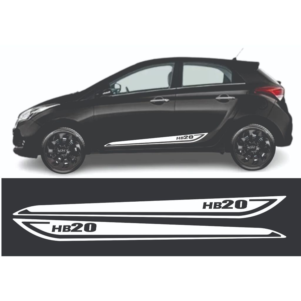 Faixa Lateral Hyundai Hb20 Hatch E Sedan
