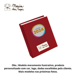 Agenda Personalizada Com Sua Arte Lombada Capa Dura