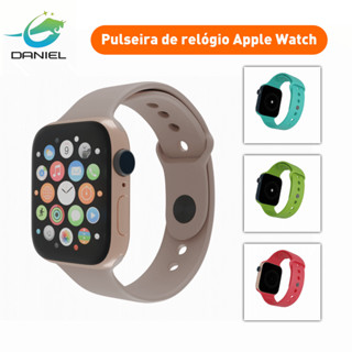 Daniel Pulseira de Silicone Para Smartwatch ios Apple Watch 49mm 45mm 44mm 42mm 41mm 40mm 38mm em Oferta na Shopee