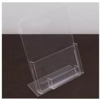Display Porta Folder A6 (10x15) Acrílico Com Porta Cartão 1 peça em Oferta na Shopee