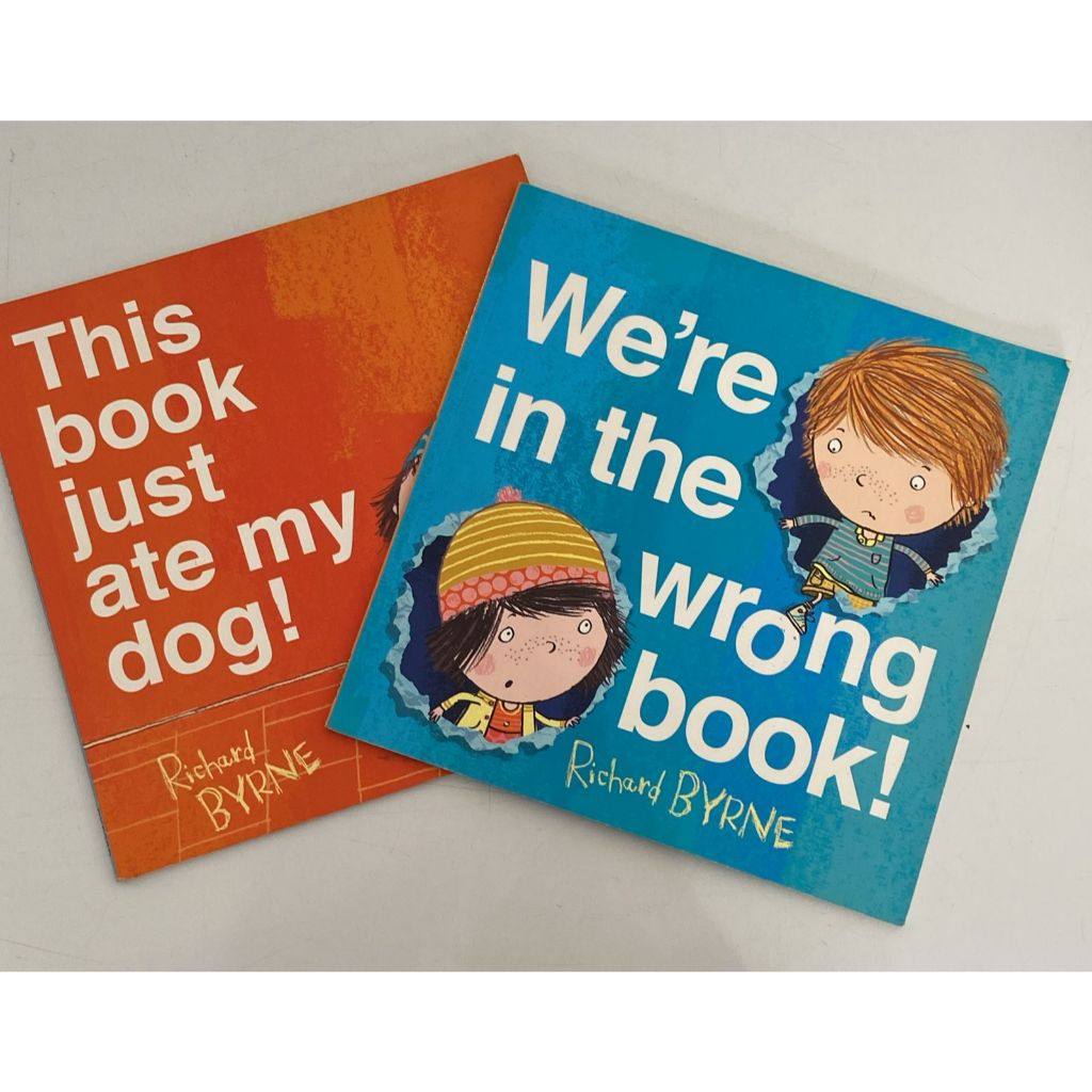 We're in the wrong book - This book just ate my dog - Richard Byrne - kit com os livros