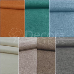 15m Tecido Linho Sofá Linen Look 1,40m largura Para Sofá Cadeira Capa Almofada Diversas Cores