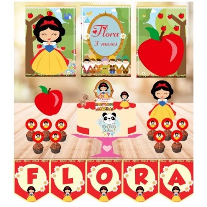 Kit Branca de Neve Cute em Oferta na Shopee