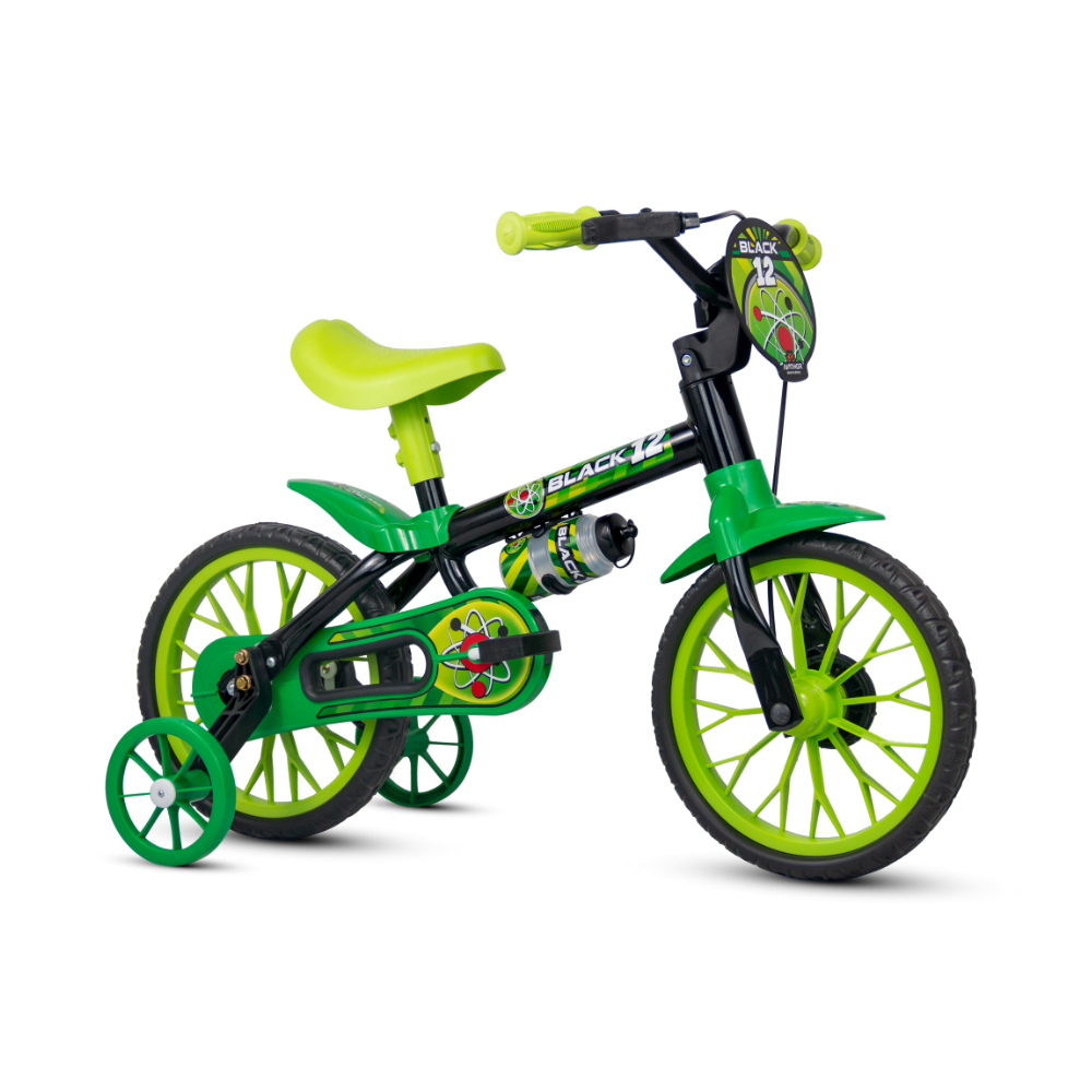 Bicicleta Infantil Criança Aro 12 Black 12 Nathor em Oferta na Shopee