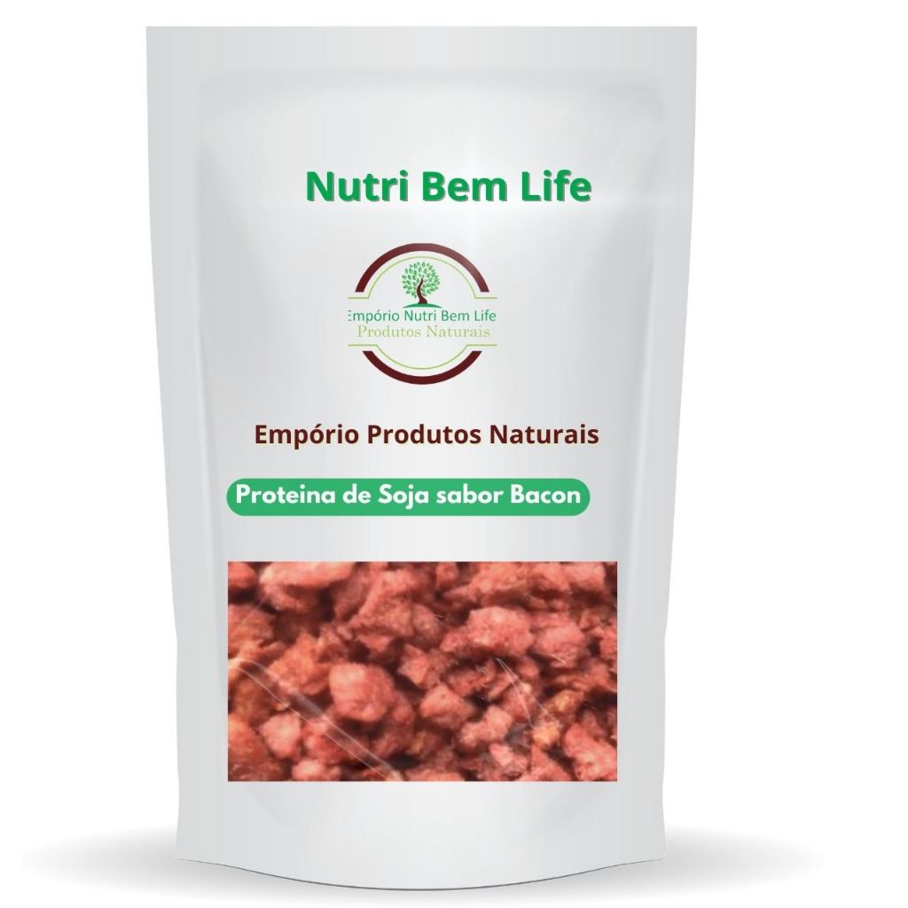Proteína de Soja Texturizada Sabor Bacon em Oferta na Shopee
