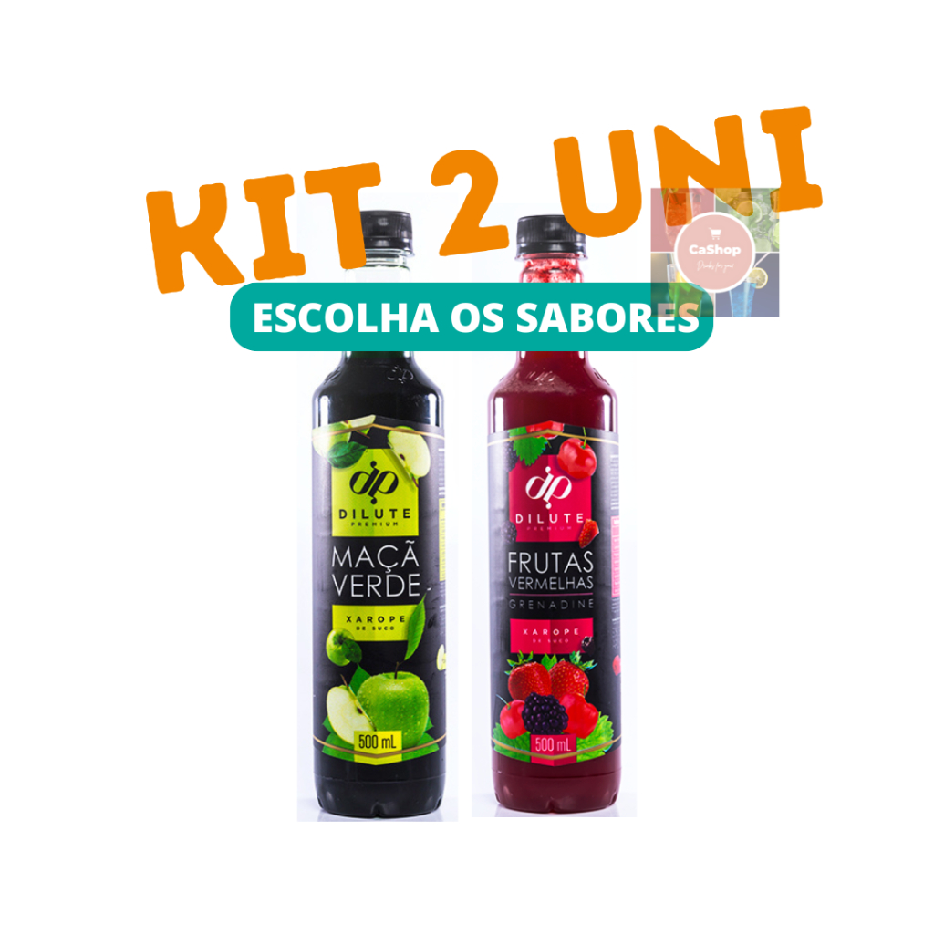 Kit 2 Xaropes Dilute para Drink Soda Italiana Gin - Escolha