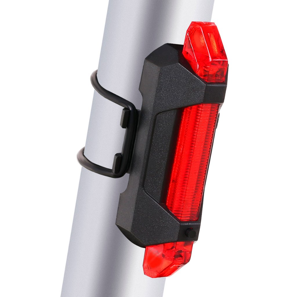 Farol Bike Sinalizador Luz Led Usb Recarregável Ciclismo Traseira Recarregável Bicicleta M...