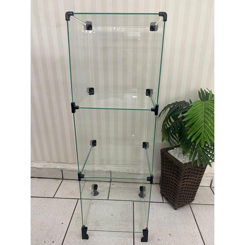 Balcão De Vidro Modular loja ou casa! Modelo Torre 1,00x0,30x0,30