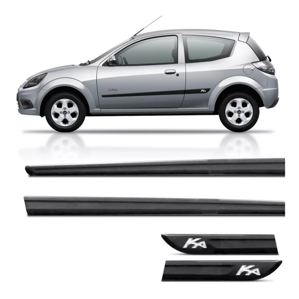 Jogo Friso Lateral Ford Ka C/ Nome 2011 Em Diante 2 Portas