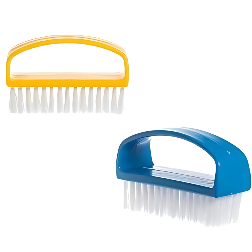 Kit 2 Unidades Escova Multiuso Premium Para Limpeza de Tênis Roupas Manicure Limpa Escovinha