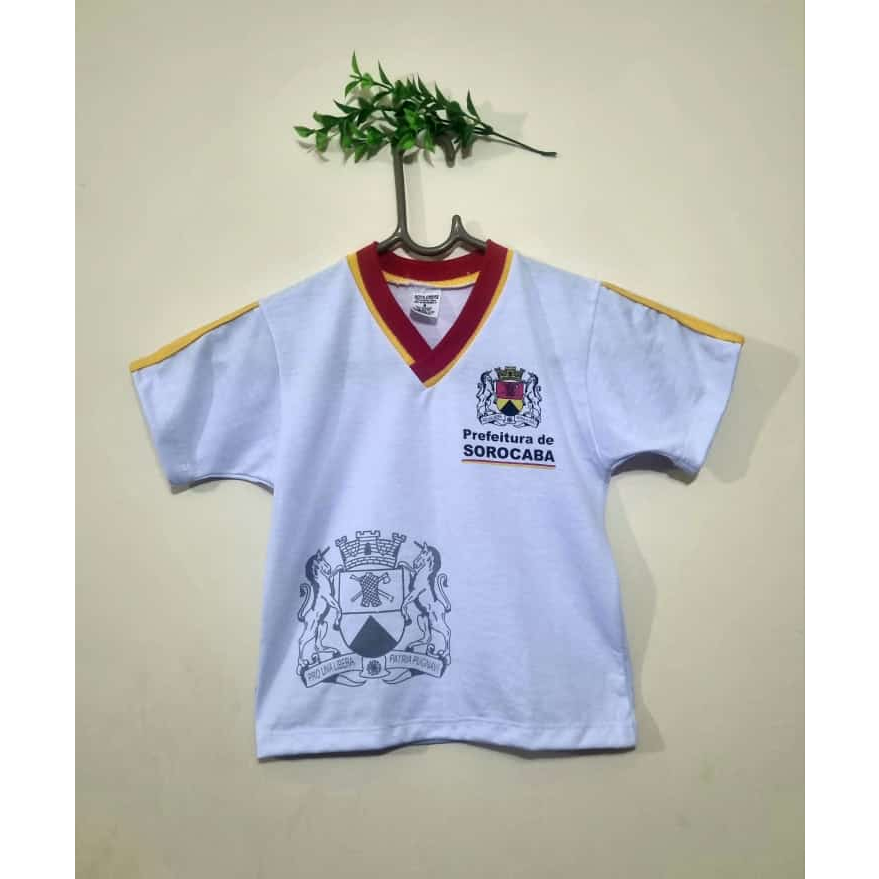 Camiseta manga curta branca estampada. Sorocaba.Infantil, juvenil, adulto e plus size.