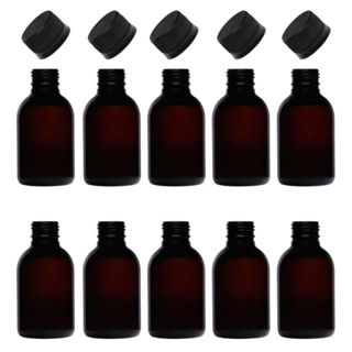 Kit 50 Pet Frasco Garrafa Pet Farma Âmbar 100ml R/24 C/Tampa Lacre Preta em Oferta na Shopee