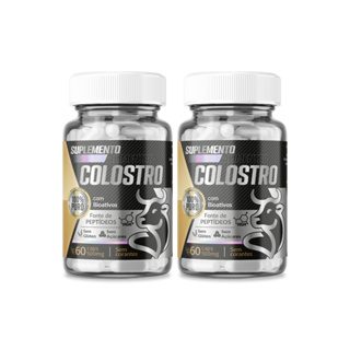 Colostro Puro Verdadeiro Concentrado 60 Caps 2 Potes em Oferta na Shopee