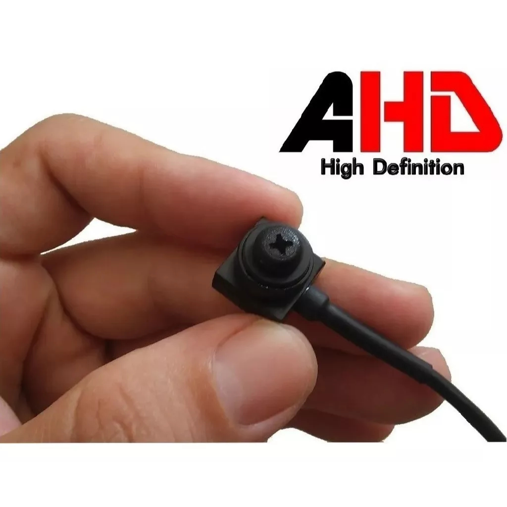 Mini Micro Câmera Segurança Lente Parafuso Espiã Ahd Cftv
