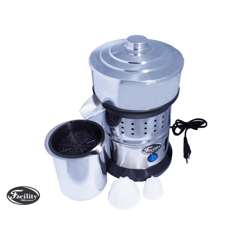 Espremedor Industrial Extrator Suco Laranja Limão Frutas Inox + Copo 1 Litro Bivolt 500w